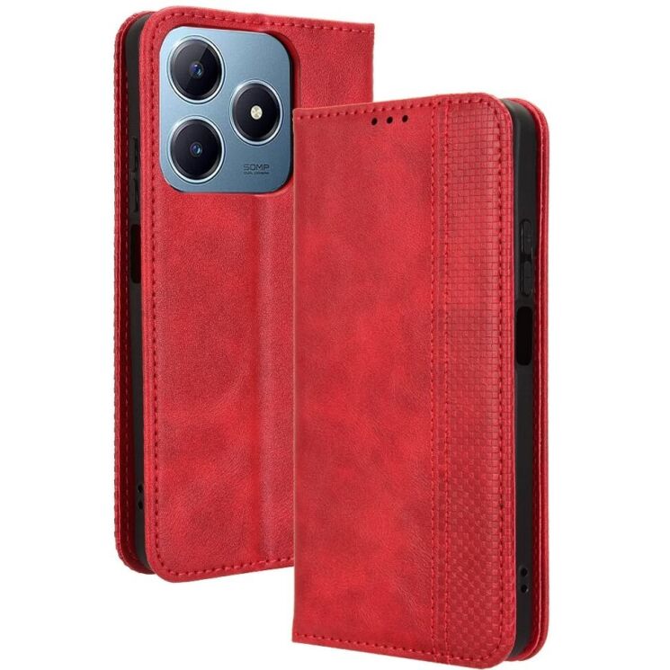 Чехол Deexe Retro Style для Realme C63 / C61 / Note 60x - Red: фото 1 из 7
