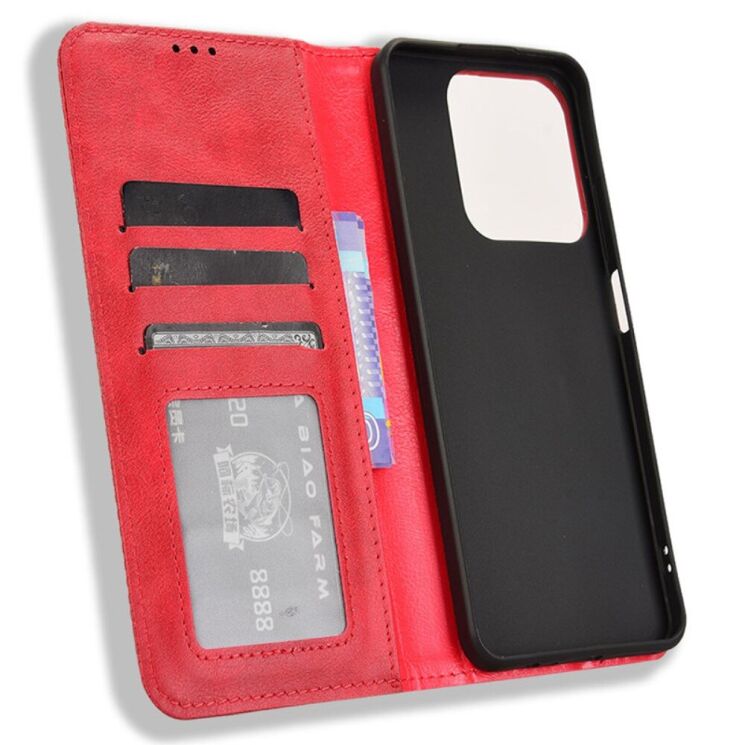 Чехол Deexe Retro Style для Realme C63 / C61 / Note 60x - Red: фото 4 из 7
