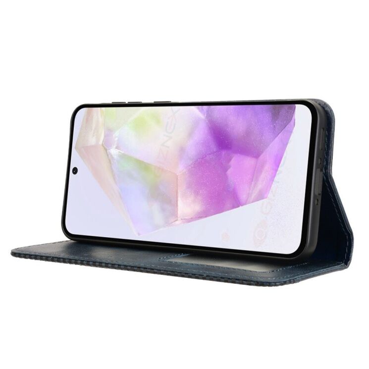 Чехол Deexe Retro Style для Samsung Galaxy A56 (A566) - Blue: фото 3 из 7