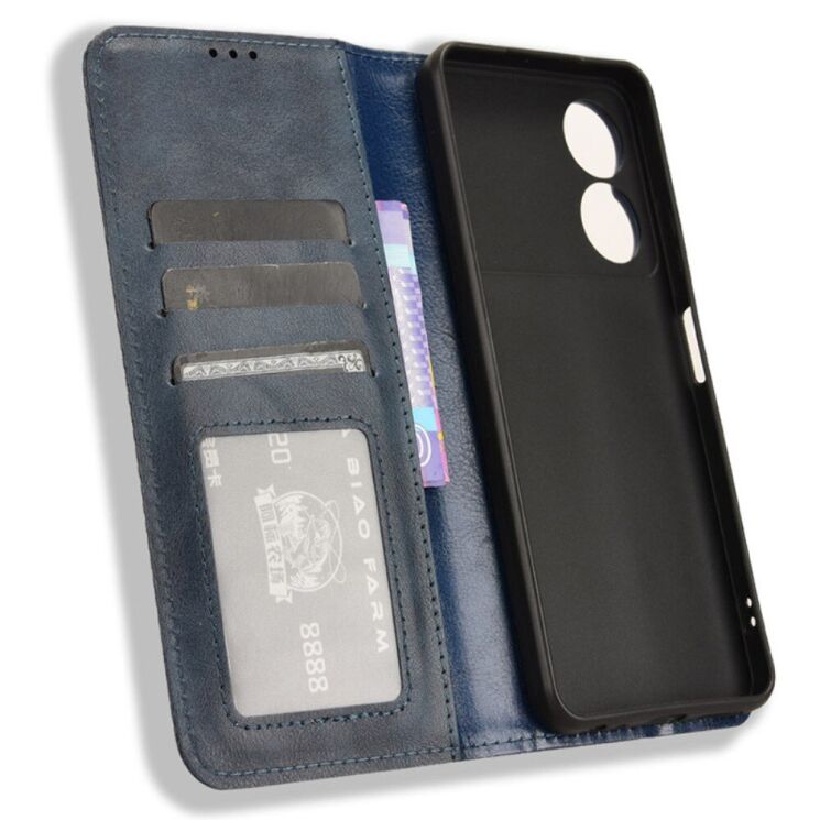 Чохол Deexe Retro Style для ZTE Blade A34 - Blue: фото 4 з 7