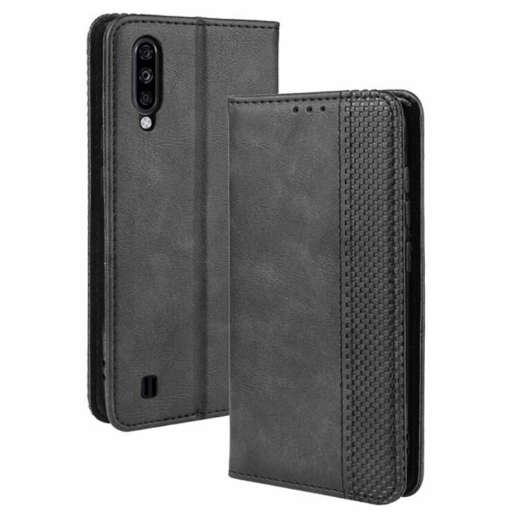 Чохол Deexe Retro Style для ZTE Blade A7s - Black: фото 1 з 16