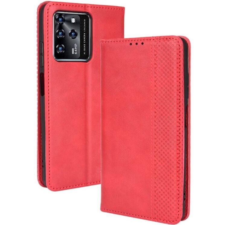 Чехол Deexe Retro Style для ZTE Blade V30 - Red: фото 1 из 10