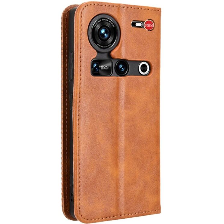 Чехол Deexe Retro Style для ZTE Nubia Z70 Ultra - Brown: фото 6 из 7