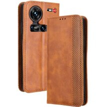 Чехол Deexe Retro Style для ZTE Nubia Z70 Ultra - Brown: фото 1 из 7