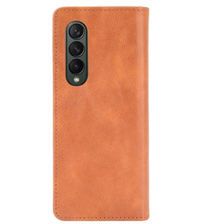 Чехол Deexe Retro Style (FF) для Samsung Galaxy Fold 4 - Brown: фото 3 из 9