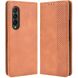 Чехол Deexe Retro Style (FF) для Samsung Galaxy Fold 4 - Brown (303004Z). Фото 1 из 9