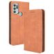 Чехол Deexe Retro Style для Motorola Moto G60s - Brown (291414Z). Фото 1 из 12