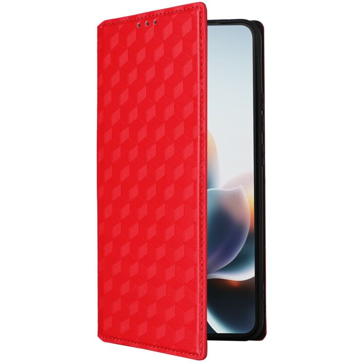 Чохол Deexe Rhombus Book для Motorola Edge 70 Max - Red (435513R) Чохол Deexe Rhombus Book для Motorola Edge 70 Max - Red: фото 6 з 7