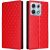 Чехол Deexe Rhombus Book для Motorola Edge 70 Max - Red: фото 1 из 7