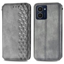 Чехол Deexe Rhombus Wallet для HMD Pulse Pro - Grey: фото 1 из 6