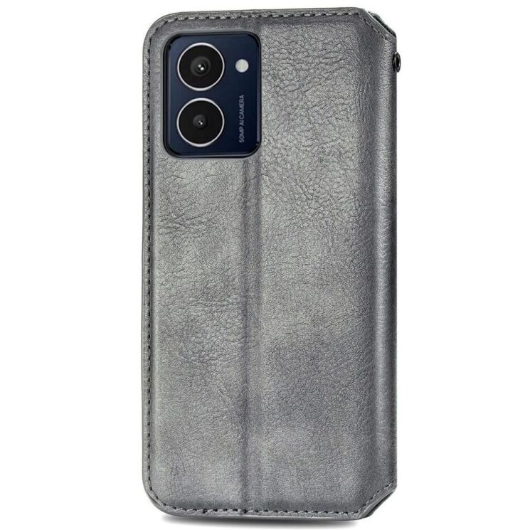 Чехол Deexe Rhombus Wallet для HMD Pulse Pro - Grey: фото 5 из 6