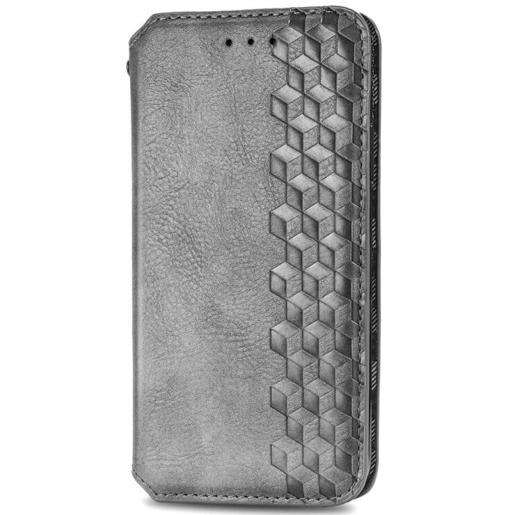 Чехол Deexe Rhombus Wallet для Realme C65 - Grey: фото 4 из 9