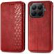 Чохол Deexe Rhombus Wallet для Xiaomi 17T - Red (408822R). Фото 2 з 8