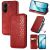 Чехол Deexe Rhombus Wallet для Xiaomi Poco X7 Pro - Red: фото 1 из 10