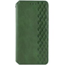 Чехол Deexe Rhombus Wallet для Xiaomi Redmi 14C / Redmi A4 5G / Poco C75 - Green: фото 1 из 7