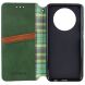 Чехол Deexe Rhombus Wallet для Xiaomi Redmi 14C / Redmi A4 5G / Poco C75 - Green (366053G). Фото 3 из 7