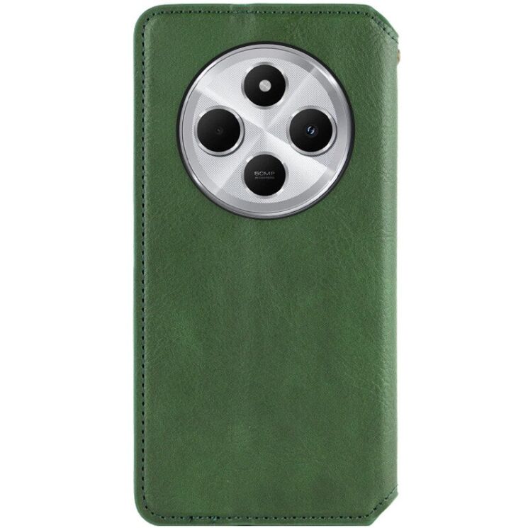 Чехол Deexe Rhombus Wallet для Xiaomi Redmi 14C / Redmi A4 5G / Poco C75 - Green: фото 2 из 7