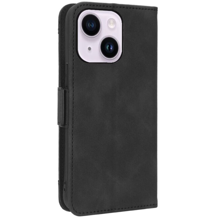 Чехол-книжка с кармашками Deexe Wallet Stand для iPhone 15 - Black: фото 6 из 6