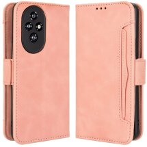 Чехол-книжка с кармашками Deexe Wallet Stand для Honor 200 - Pink: фото 1 из 7