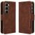 Чохол Deexe Wallet Stand для Infinix Hot 60 Pro Plus - Brown: фото 1 з 15