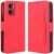 Чохол Deexe Wallet Stand для Motorola Moto G05 / Moto E15 - Red: фото 1 з 7