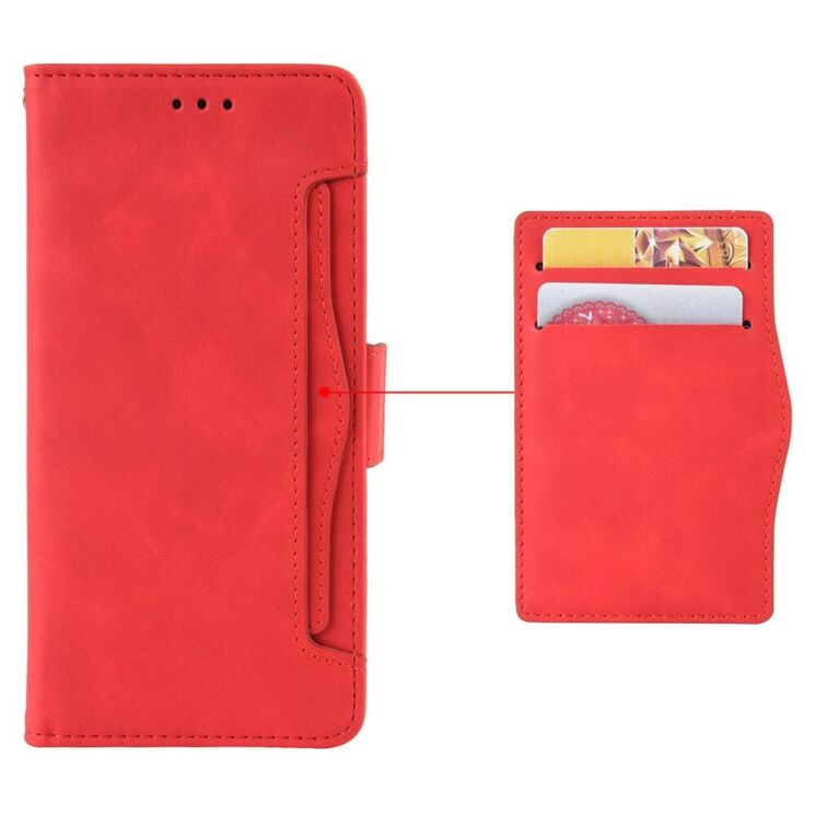 Чохол Deexe Wallet Stand для Motorola Moto G05 / Moto E15 - Red: фото 6 з 7