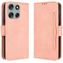 Чохол Deexe Wallet Stand для Motorola Moto G56 - Pink: фото 1 з 14
