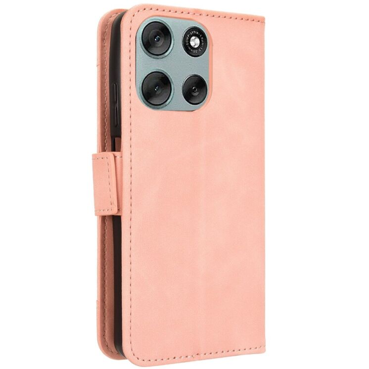 Чохол Deexe Wallet Stand для Motorola Moto G56 - Pink: фото 7 з 14