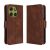 Чохол Deexe Wallet Stand для Motorola Moto G86 - Brown: фото 1 з 13