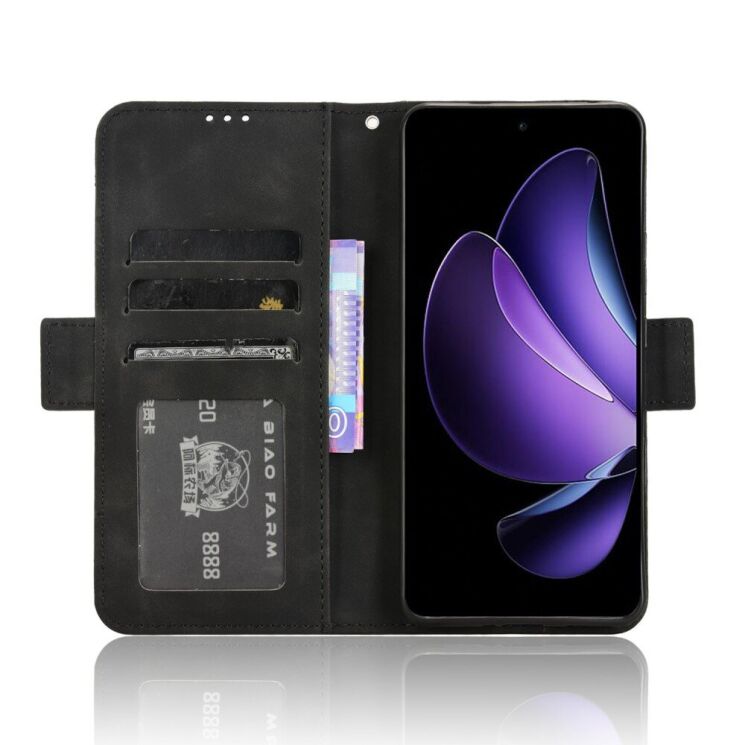 Чехол Deexe Wallet Stand для OPPO Reno 13 F/FS 5G - Black: фото 3 из 7