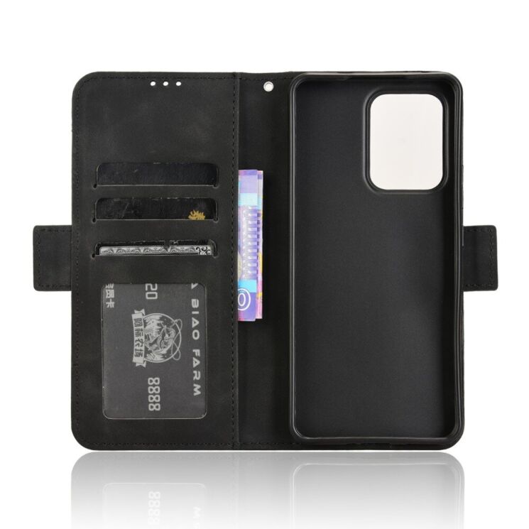 Чехол Deexe Wallet Stand для OPPO Reno 13 F/FS 5G - Black: фото 2 из 7