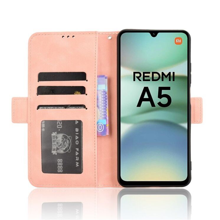 Чехол Deexe Wallet Stand для Xiaomi Redmi A5 - Pink: фото 2 из 7