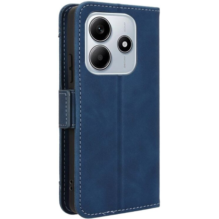 Чехол Deexe Wallet Stand для Xiaomi Redmi Note 14 5G - Blue: фото 4 из 7