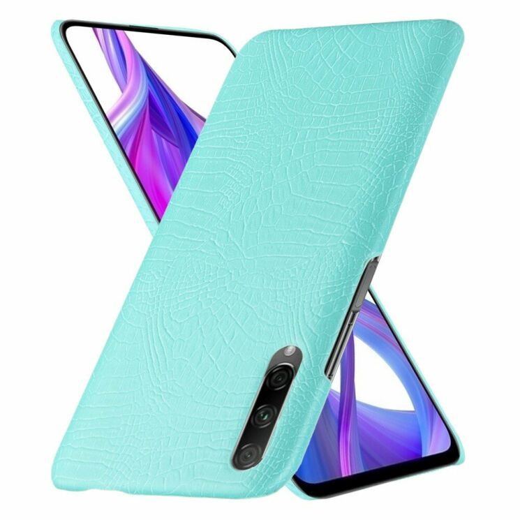 Чехол для Deexe Croco Style для Huawei P Smart Pro / Honor 9X (for China) - Baby Blue: фото 2 из 6
