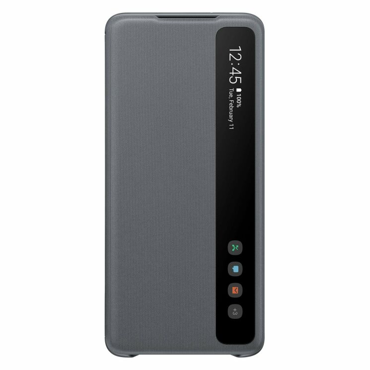 Чохол-книжка Clear View Cover для Samsung Galaxy S20 Plus (G985) EF-ZG985CJEGRU - Gray: фото 1 з 2