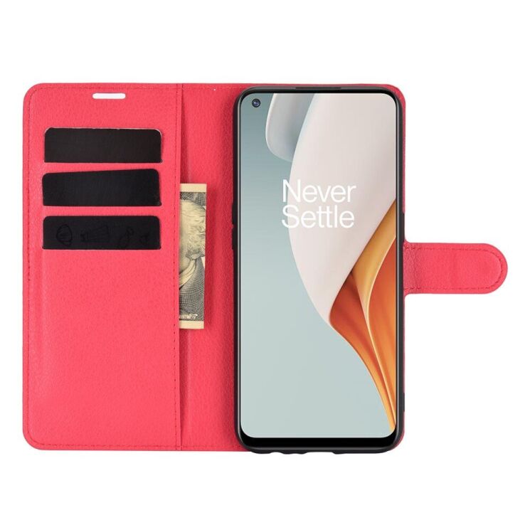 Чохол-книжка Deexe Book Type для OnePlus Nord N100 - Red: фото 3 з 6