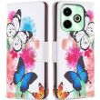 Чехол-книжка Deexe Color Wallet для Infinix Hot 40i - Two Butterflies (345001D)