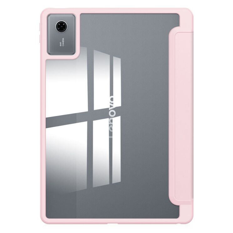 Чехол-книжка Deexe Crystal Back для Lenovo Idea Tab (TB336) - Pink: фото 2 из 7
