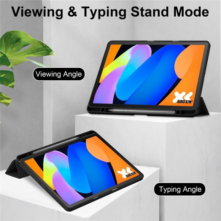 Чехол-книжка Deexe Crystal Back для Lenovo Idea Tab (TB336) - Black: фото 3 из 7