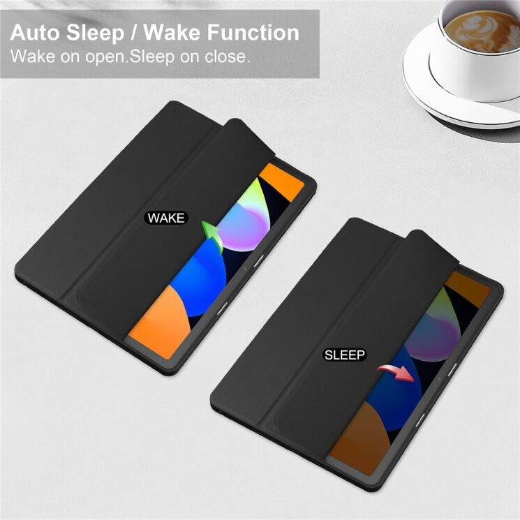 Чехол-книжка Deexe Crystal Back для Lenovo Idea Tab (TB336) - Black: фото 4 из 7