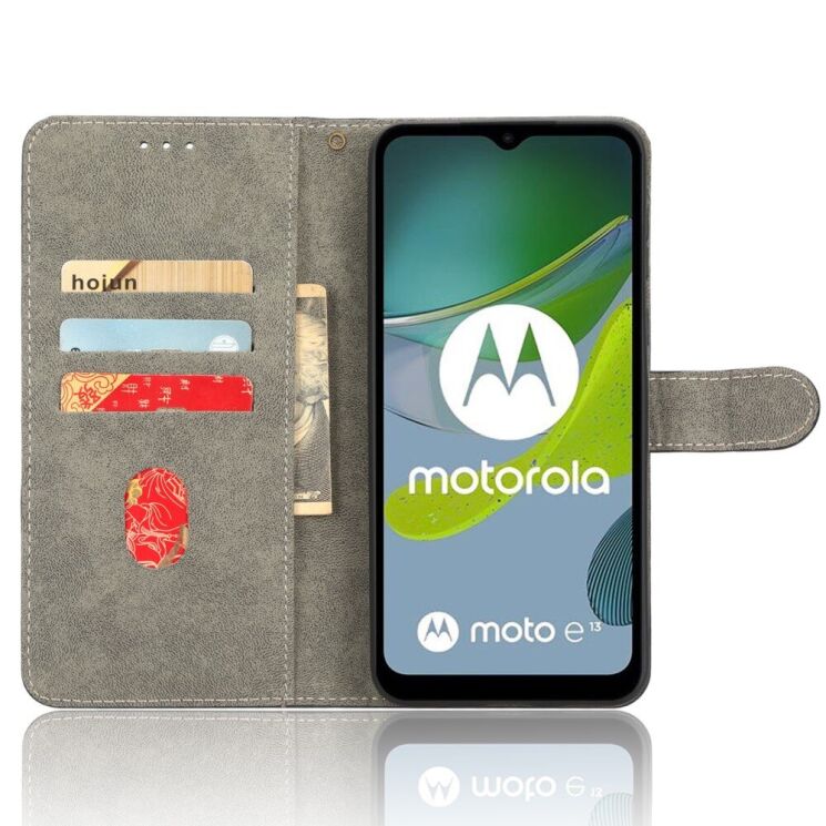 Чохол-книжка Deexe Delta Wallet для Motorola Moto E13 - Purple: фото 4 з 6