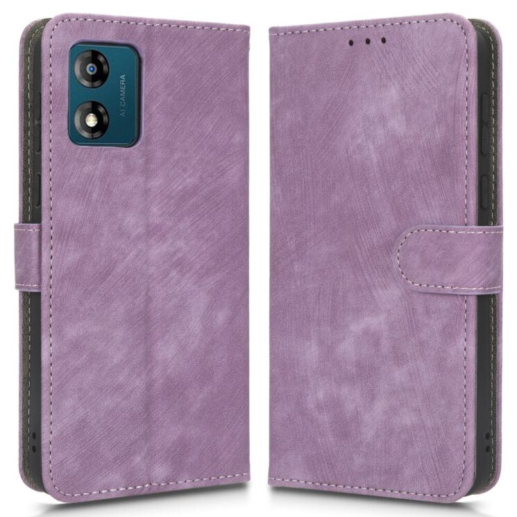 Чохол-книжка Deexe Delta Wallet для Motorola Moto E13 - Purple: фото 1 з 6