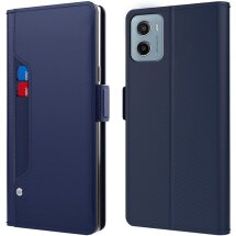 Чехол-книжка Deexe Eclipse Wallet для Motorola Moto G05 / Moto E15 - Blue: фото 1 из 9