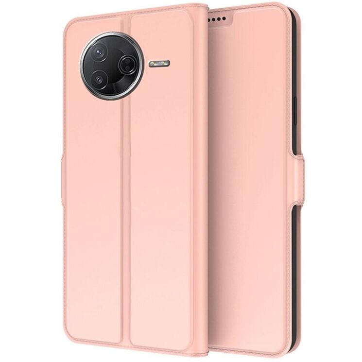 Чехол-книжка Deexe Faro Wallet для Xiaomi Poco F7 Pro - Rose Gold: фото 1 из 6