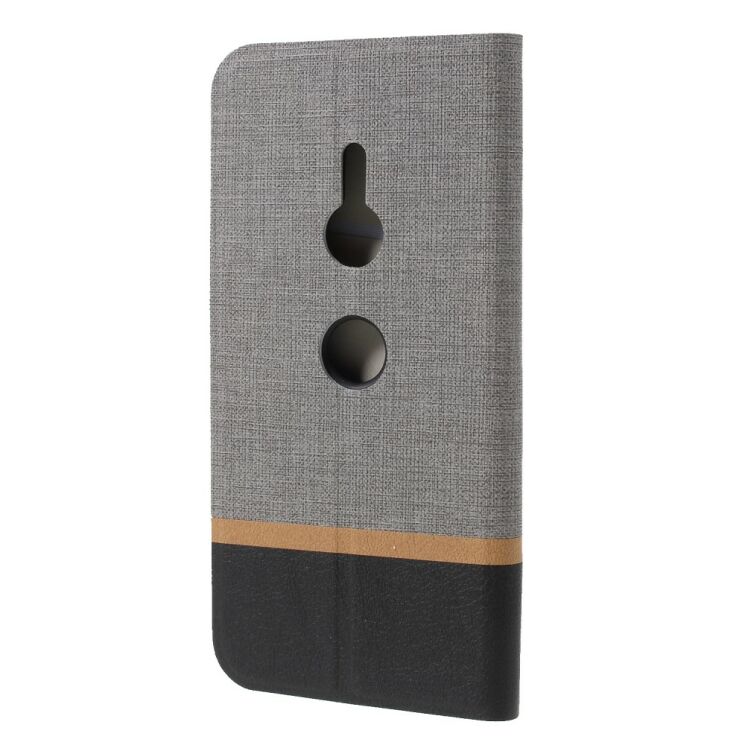 Чехол-книжка Deexe Lines Texture для Sony Xperia XZ3 - Grey: фото 2 из 5