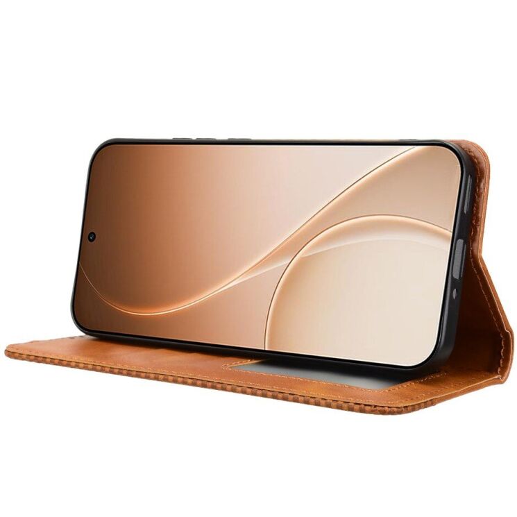 Чехол-книжка Deexe Retro Style для OPPO Reno 15 F/FS - Brown: фото 7 из 18