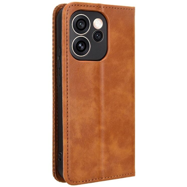 Чехол-книжка Deexe Retro Style для OPPO Reno 15 F/FS - Brown: фото 8 из 18