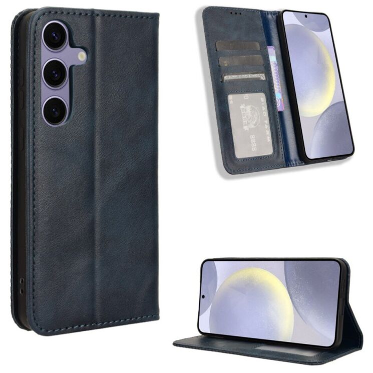 Чохол-книжка Deexe Retro Style для Samsung Galaxy S26 (S942) - Blue: фото 2 з 20