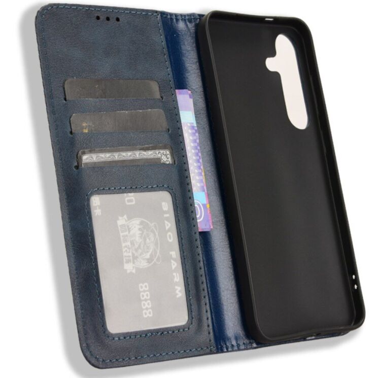 Чохол-книжка Deexe Retro Style для Samsung Galaxy S26 (S942) - Blue: фото 5 з 20