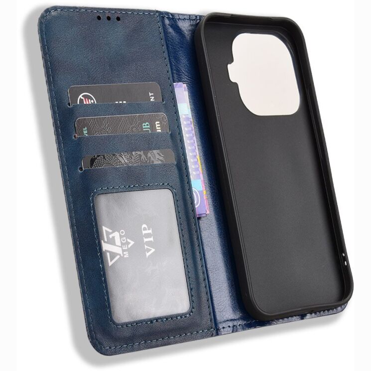 Чехол-книжка Deexe Retro Style для Xiaomi 17T - Blue: фото 5 из 18